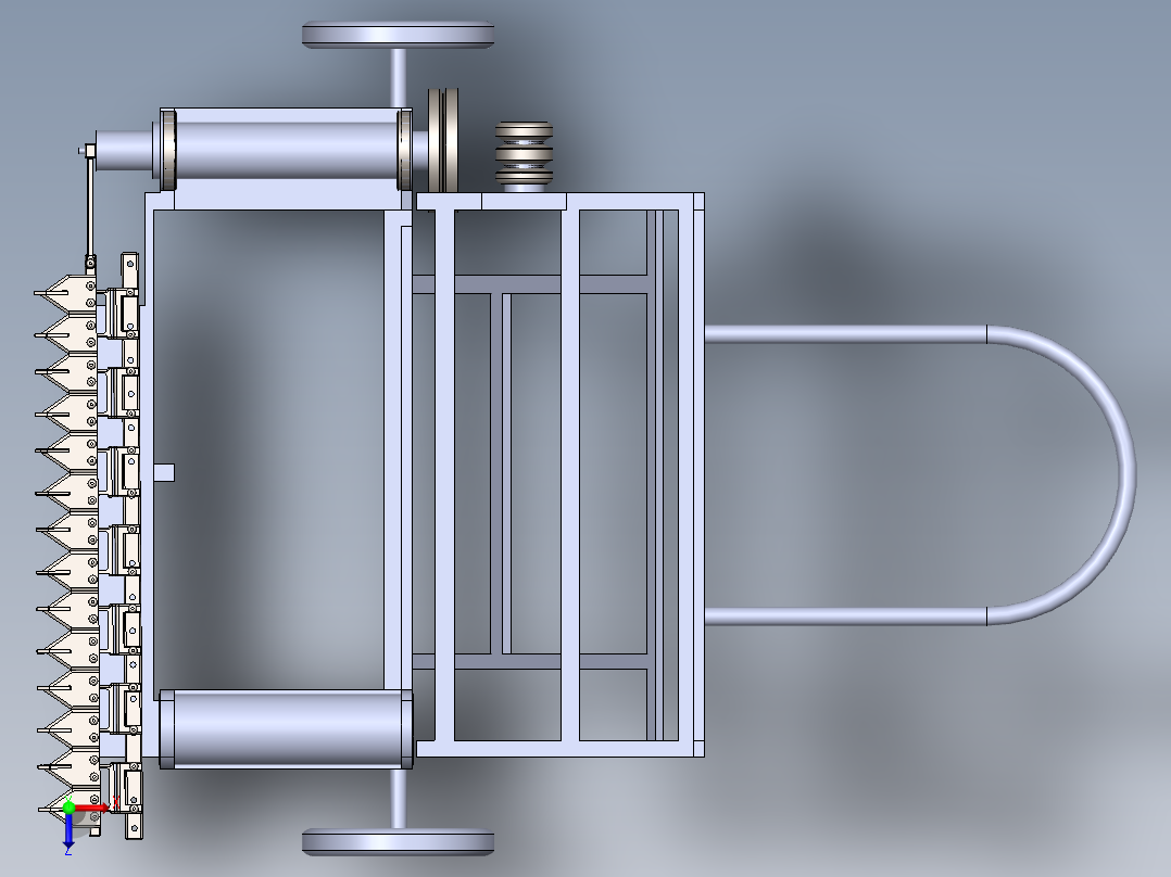 小麦收割机wheat-harvesting-machine-SW俯视图