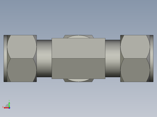 卡套式工业通用硬管接头16_s5bu-s后视缩略图