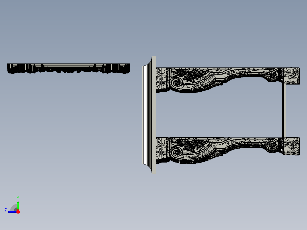 wall-console-rosie-rosa-梳妆台右视图