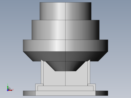 有机肥加工生产用多级筛分装置前视缩略图
