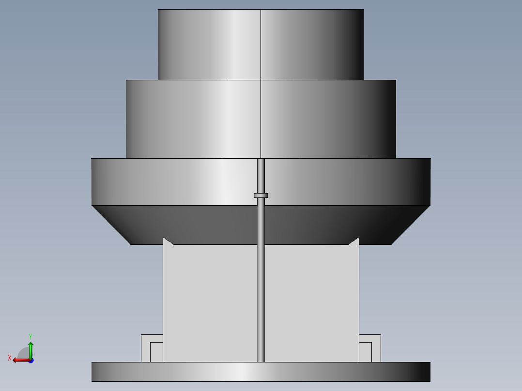 有机肥加工生产用多级筛分装置后视图