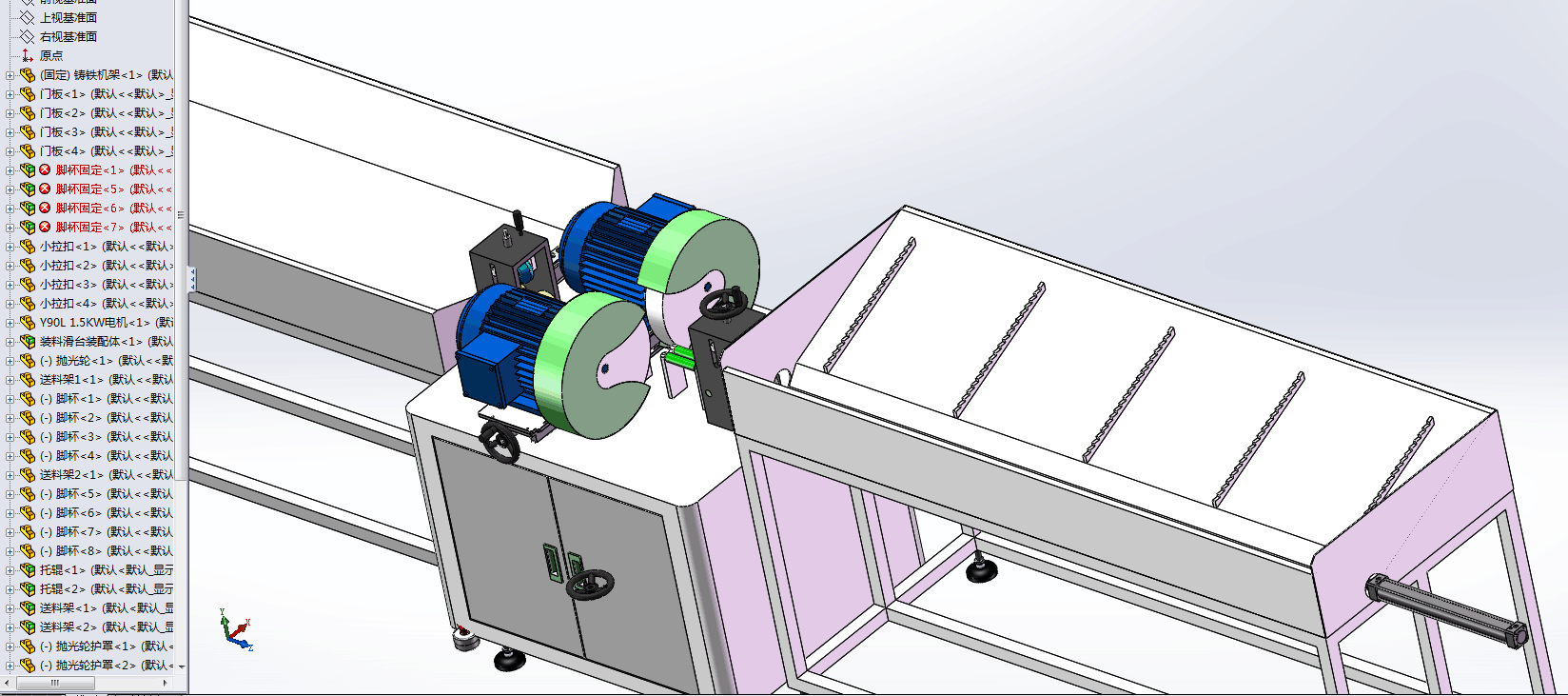 管材(钢管)自动抛光机模型