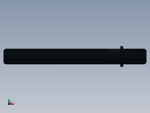 乐高机械组车桥-32209 Black Technic Axle 5.5 with Stop.SLDPRT前视缩略图