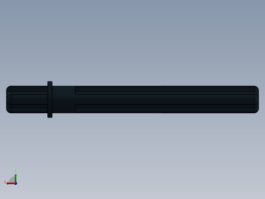 乐高机械组车桥-32209 Black Technic Axle 5.5 with Stop.SLDPRT后视缩略图