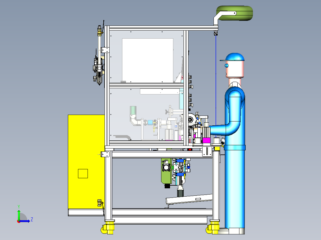 保持力、调节力-纵向左视图