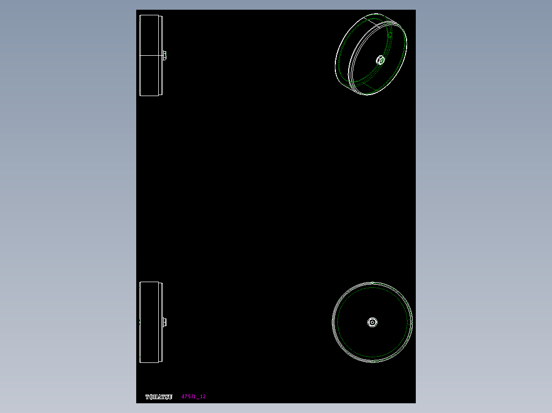 重力指示器D-R,D-L-2D多系列多零件图纸模型
