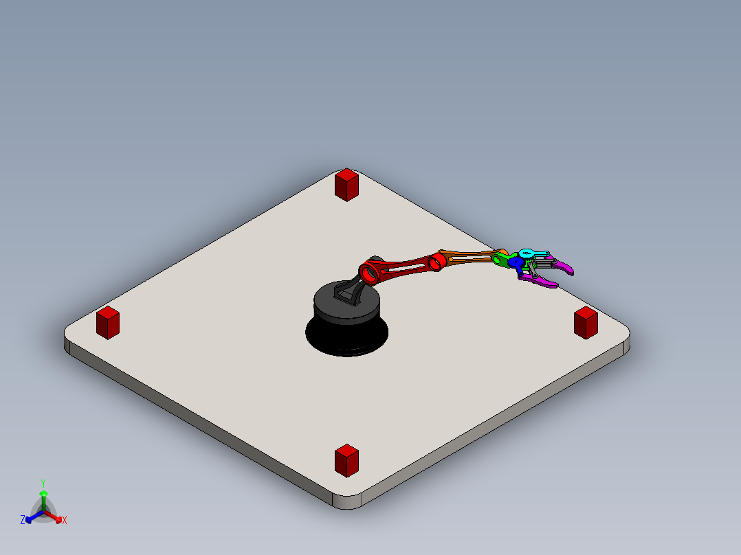 机械臂正等轴测图