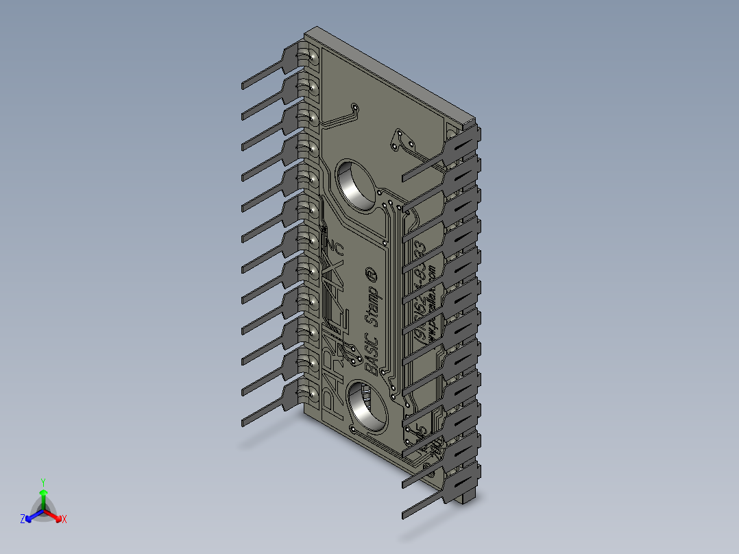 电路板 STP PROE正等轴测图