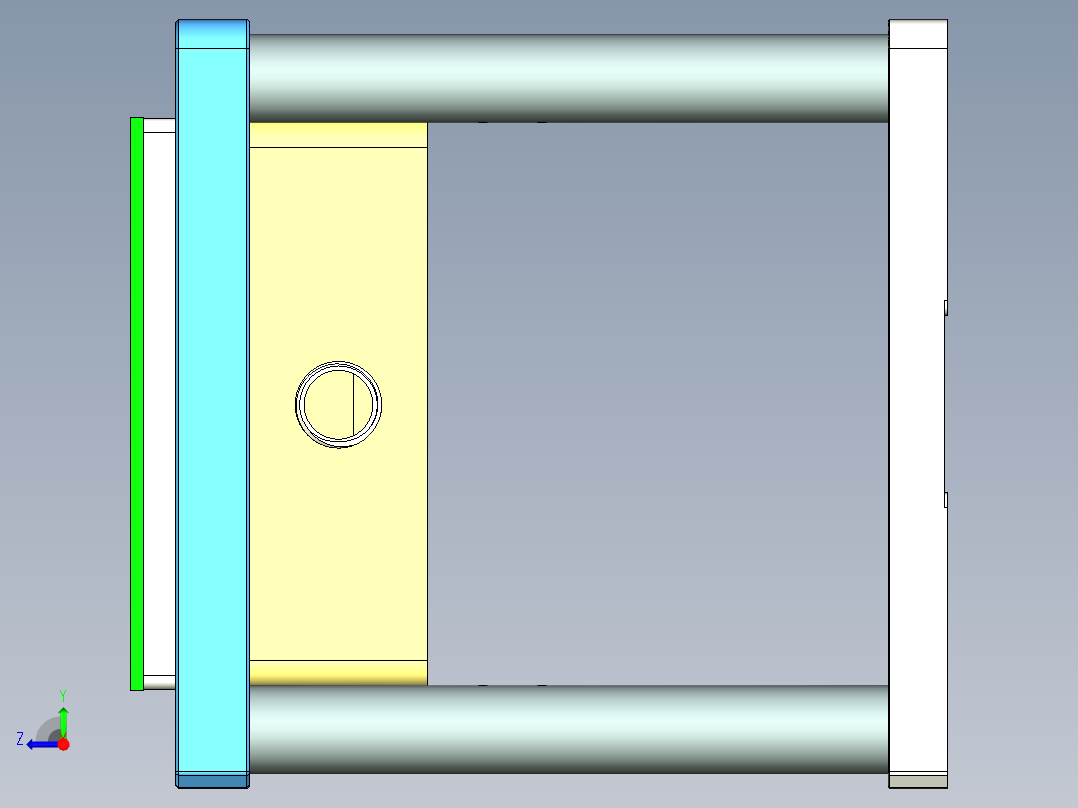 MAY-BOT-COVER笔记本CNC工装夹具三维模型-CNC1右视图