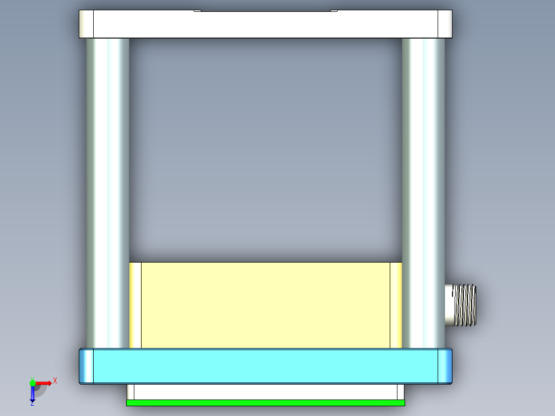 MAY-BOT-COVER笔记本CNC工装夹具三维模型-CNC1俯视图