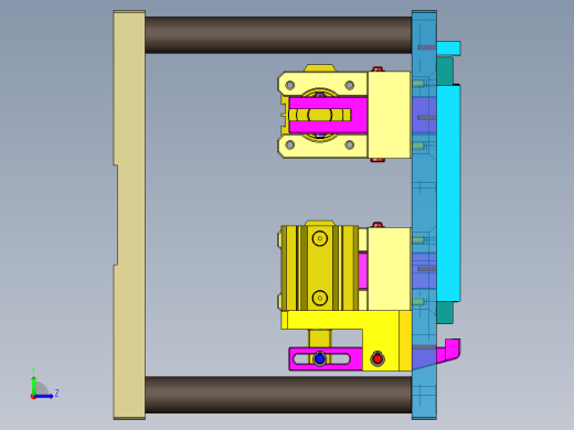 MACH-C-笔记本CNC工装夹具三维模型CNC1-粗铣内腔-200526左视缩略图
