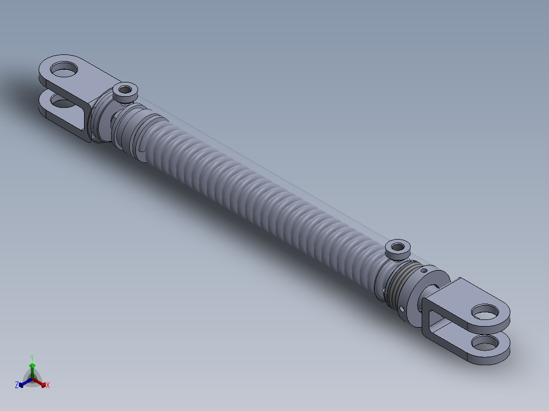 焊接式液压缸（单作用-弹簧加载）50.8x28x355.5 mm