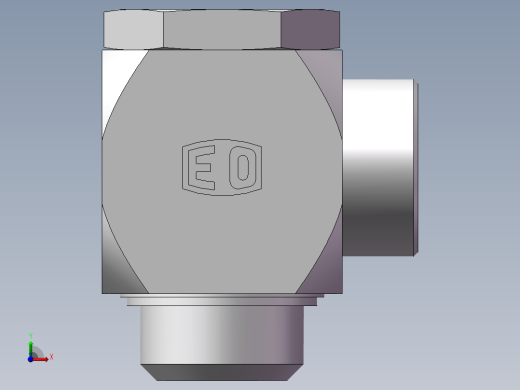 铰接式90度接头、1DI-52-48前视缩略图