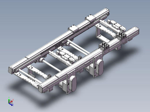 1.073米双链输送机构