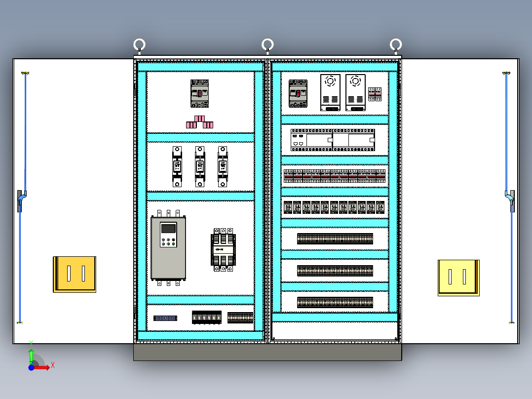 软启动旁路plc控制柜 55939前视图