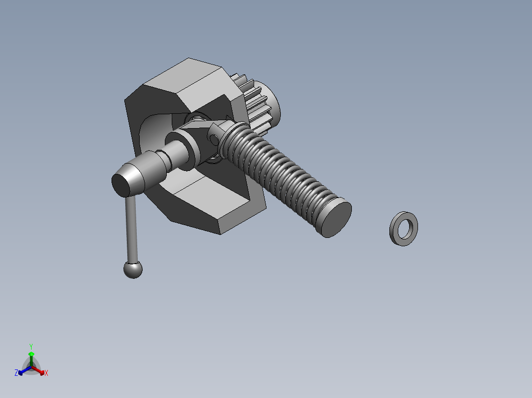 电钻(29)正等轴测图