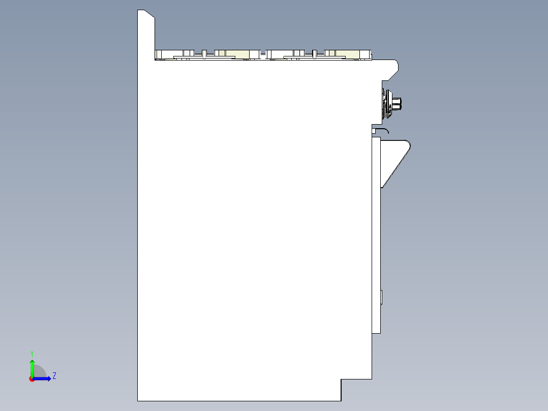 A2004479-WOLF 48英寸燃气灶左视图