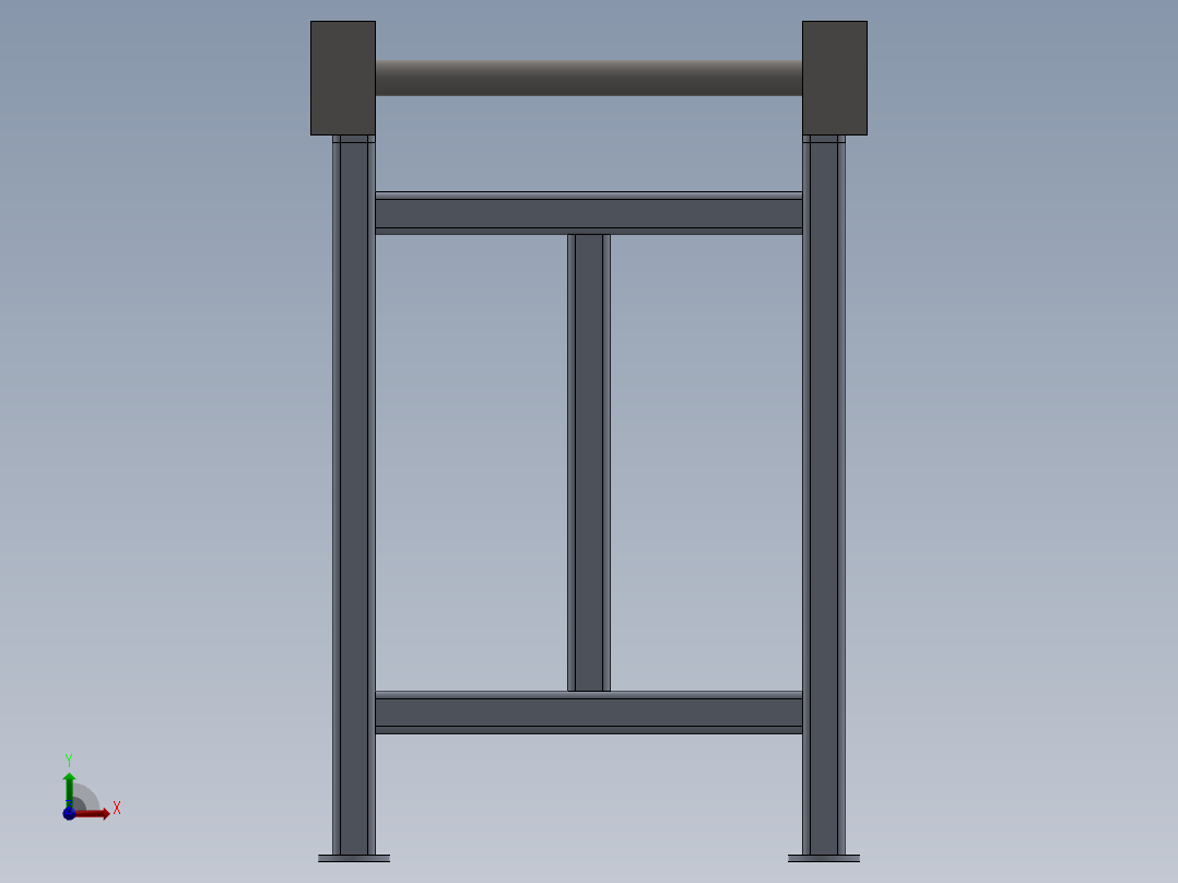 辊子输送机3前视图