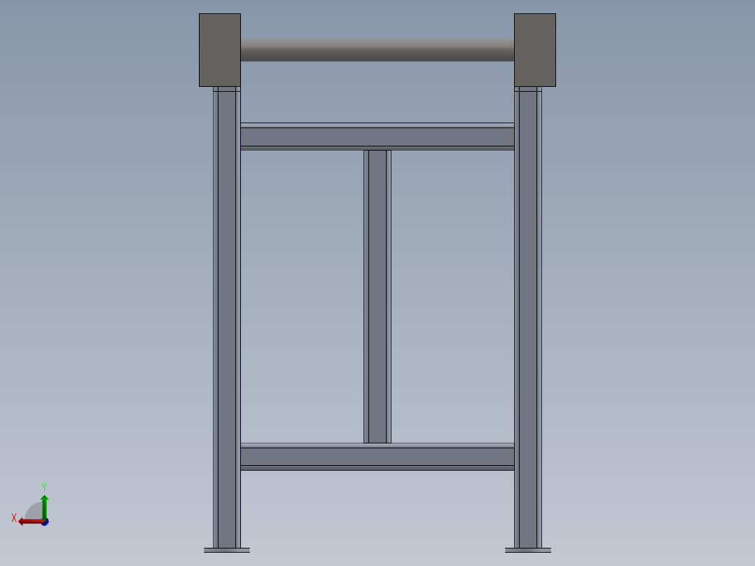 辊子输送机3后视图