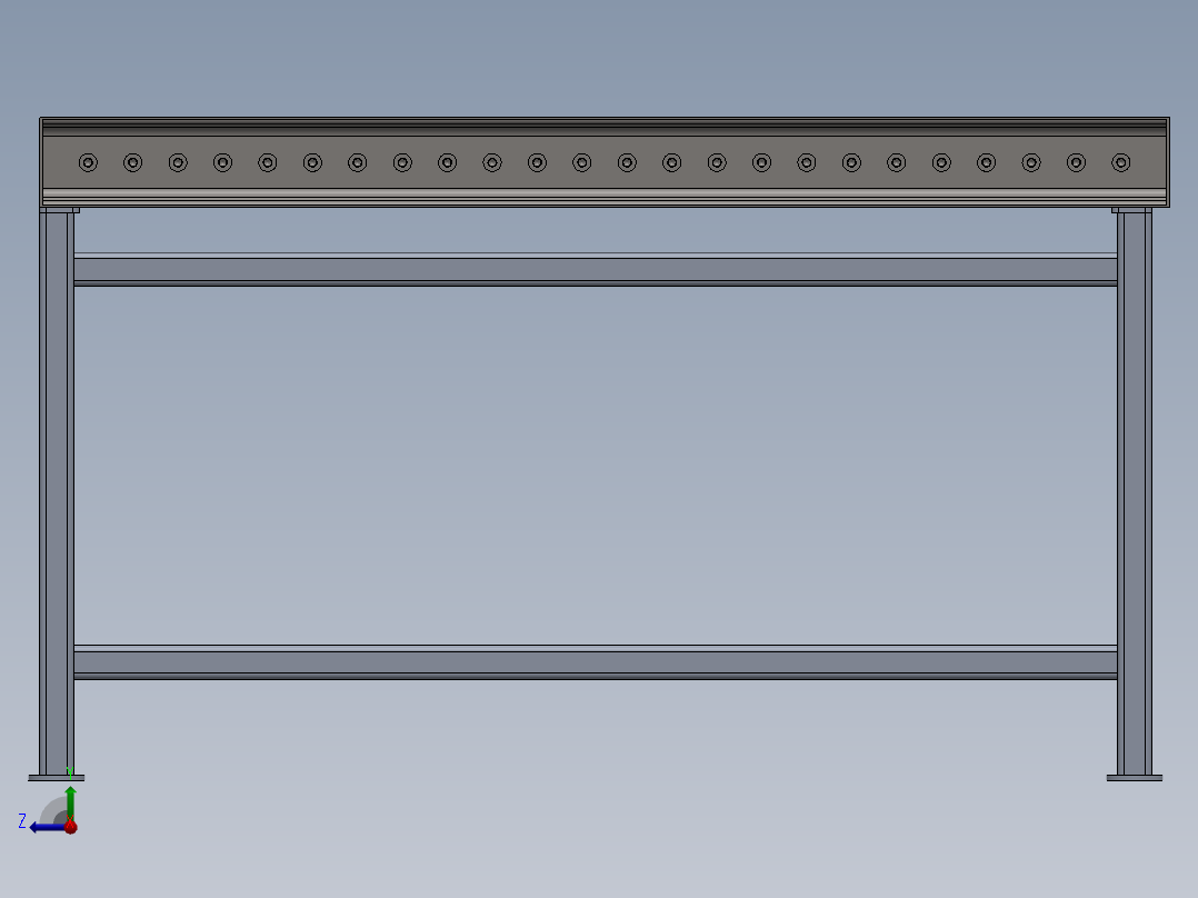 辊子输送机3右视图