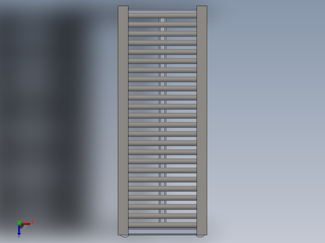 辊子输送机3俯视图