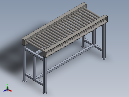 辊子输送机3正等轴测缩略图