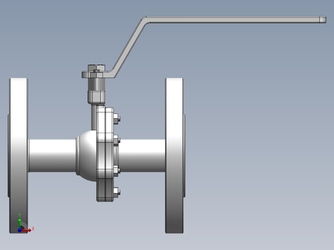 [DN15]球阀前视图