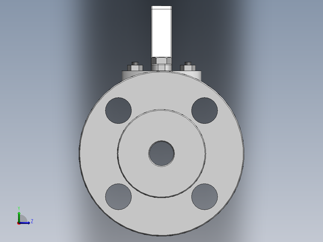 [DN15]球阀左视图