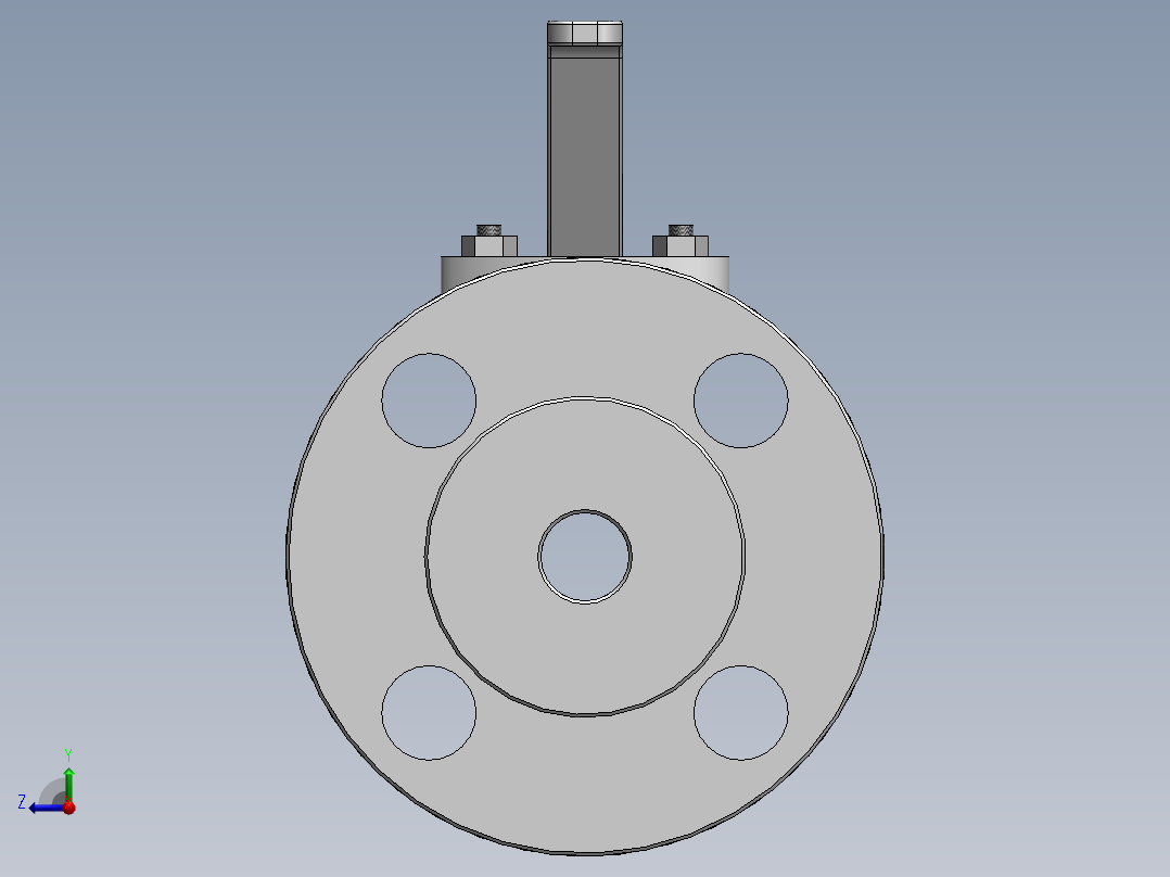[DN15]球阀右视图