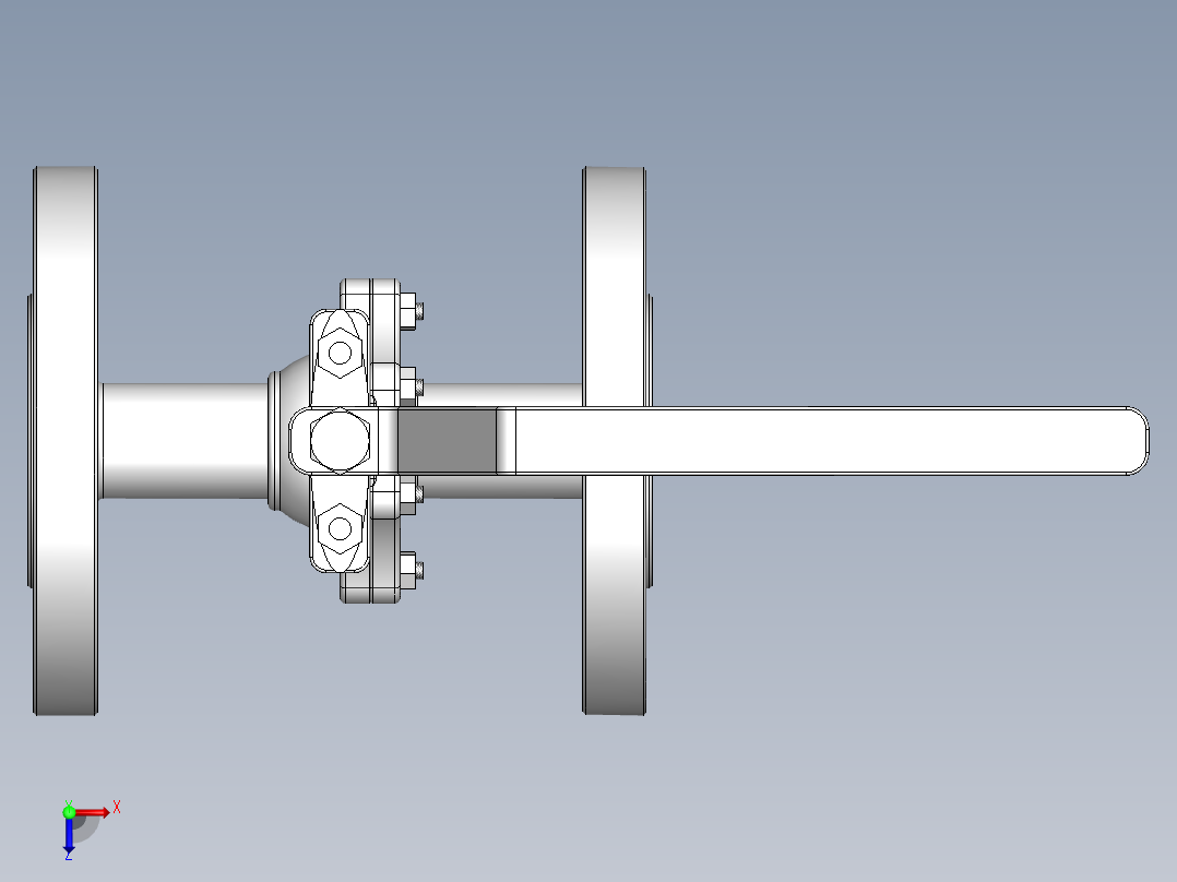 [DN15]球阀俯视图