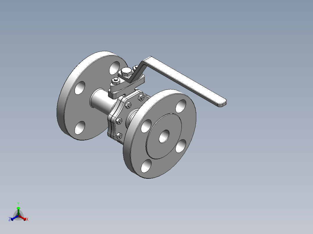 [DN15]球阀正等轴测图