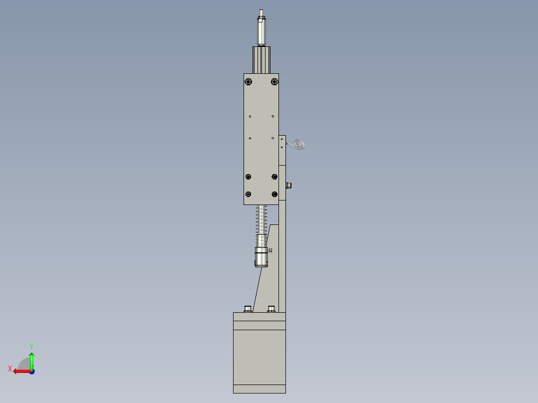 旋转工位组装后视图