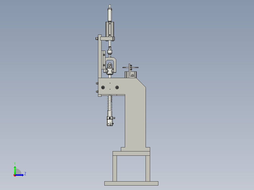 旋转工位组装左视图