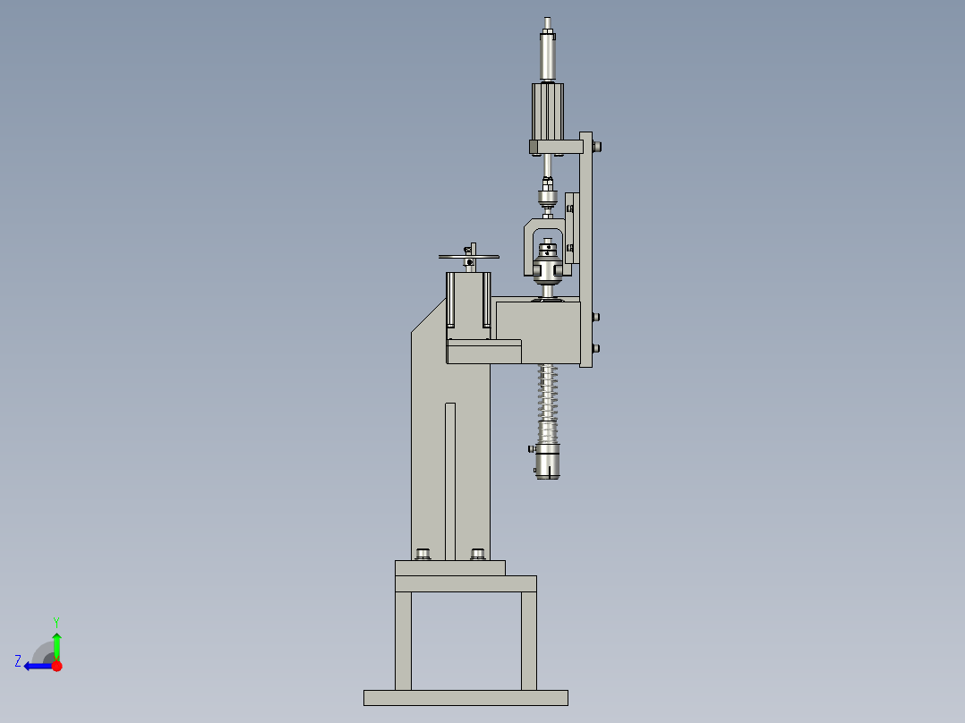旋转工位组装右视图