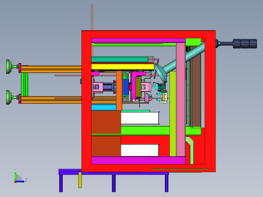 自动排列的激光打标流水线左视缩略图