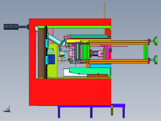 自动排列的激光打标流水线右视缩略图