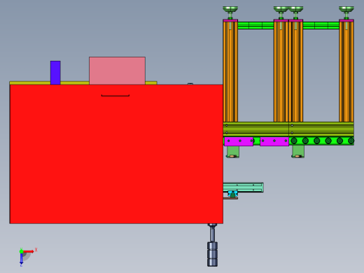 自动排列的激光打标流水线俯视缩略图