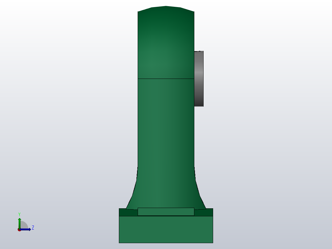 带高中心立式座顶丝外球面球轴承[UCPH型]_UCPH 203左视图