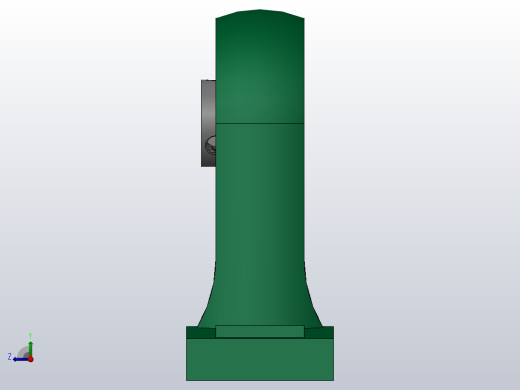 带高中心立式座顶丝外球面球轴承[UCPH型]_UCPH 203右视缩略图