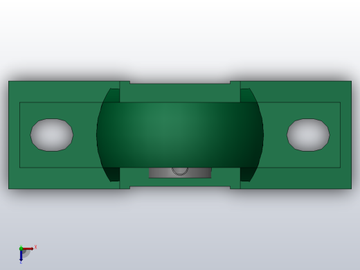 带高中心立式座顶丝外球面球轴承[UCPH型]_UCPH 203俯视缩略图