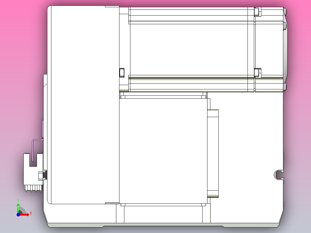ATB17-LU-300-400W伺服电机ATB17 皮带驱动直线滑台模组前视图