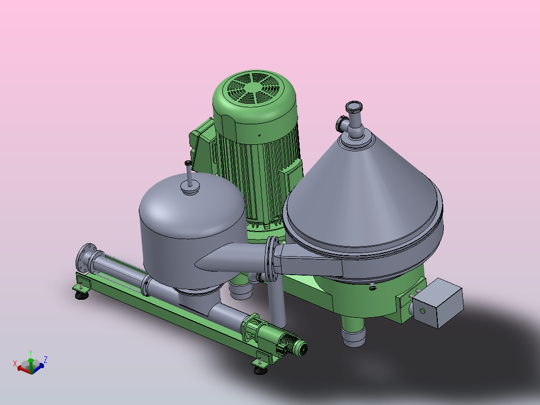 分离器分离设备separator-2832-模型格式为 sw主视图