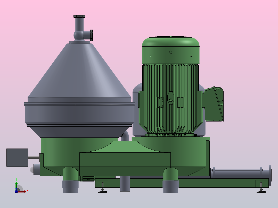分离器分离设备separator-2832-模型格式为 sw前视图