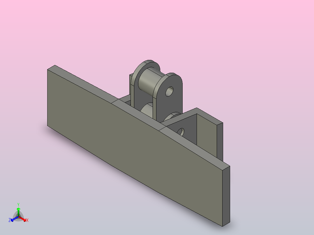 1873-K450-C2扣链式转弯链板(无轴承)主视图
