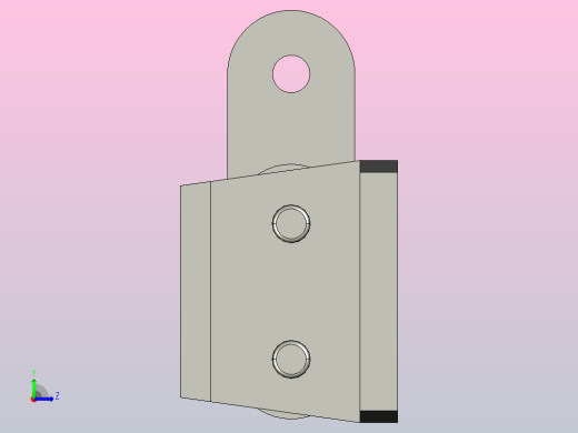 1873-K450-C2扣链式转弯链板(无轴承)左视缩略图