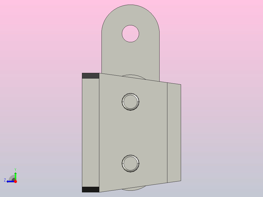 1873-K450-C2扣链式转弯链板(无轴承)右视图