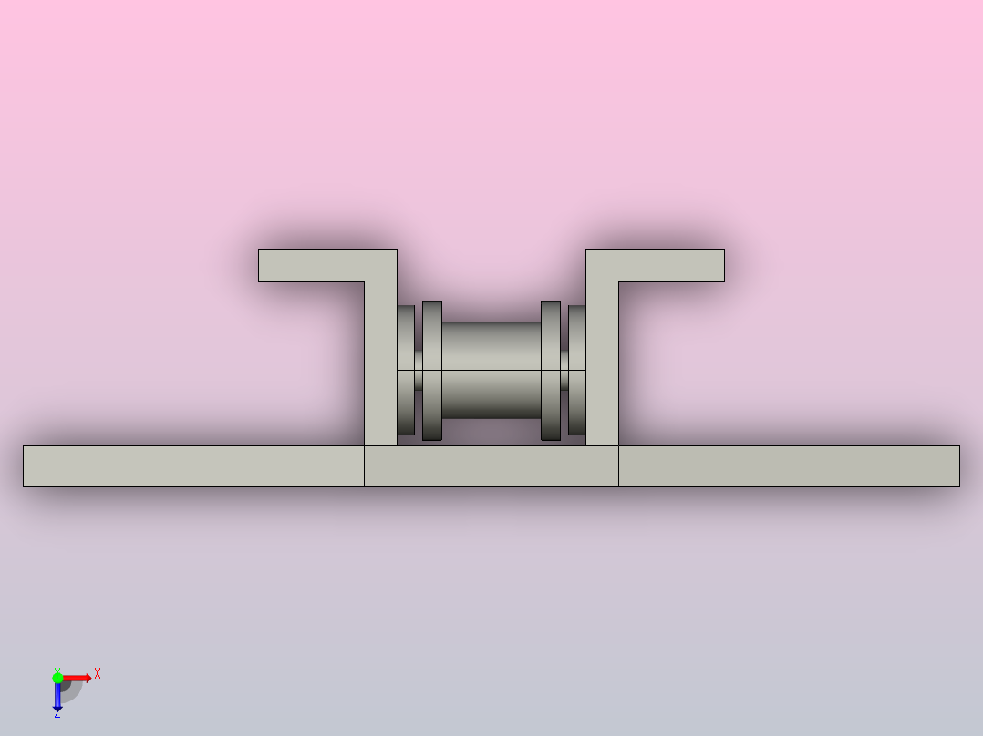 1873-K450-C2扣链式转弯链板(无轴承)俯视图