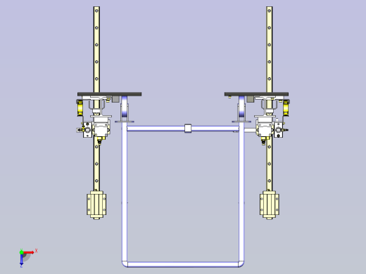 一款间距进给机构3D图俯视缩略图