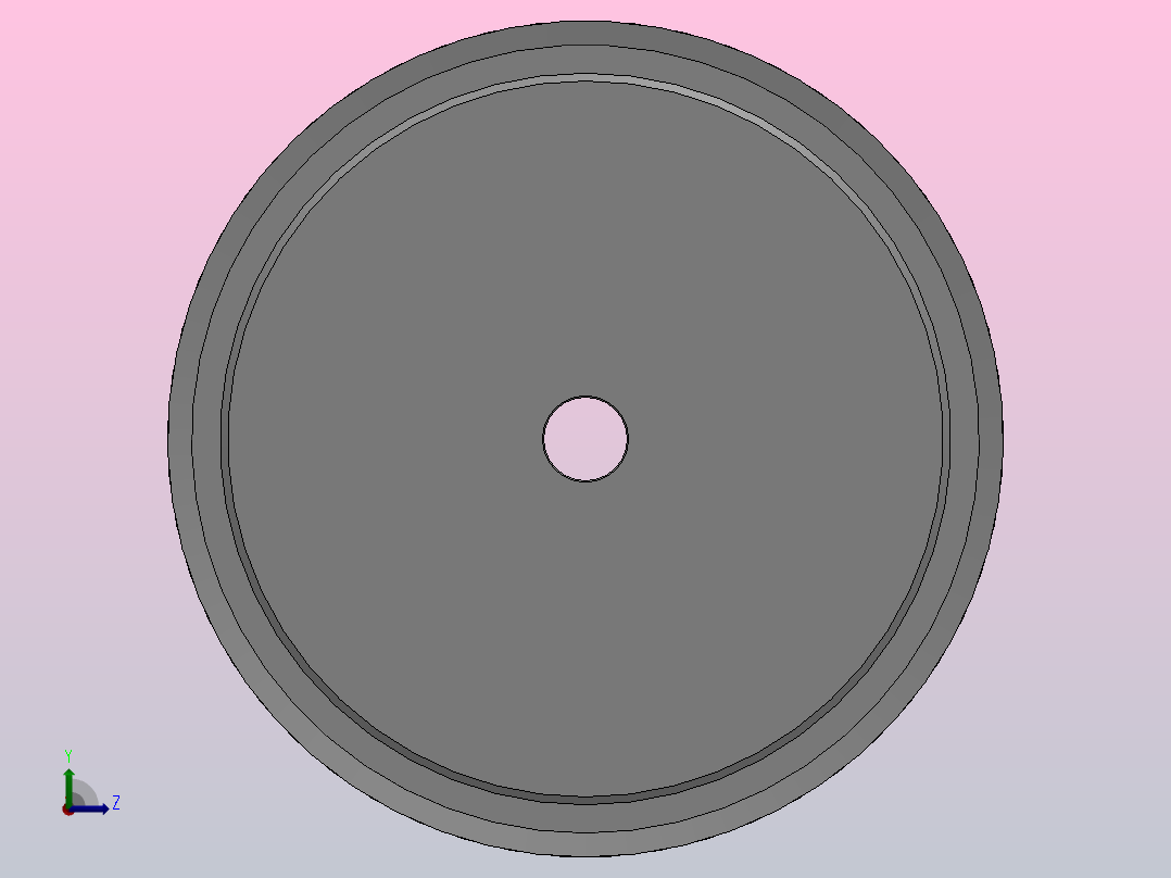 小凸缘型梯形齿同步带轮L型[SLDC-50-050-dc16-D]左视图