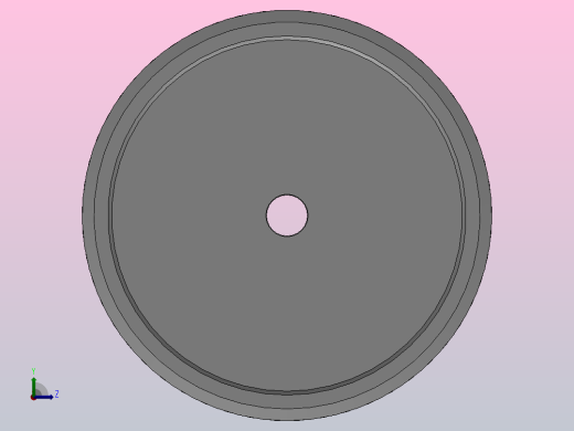 小凸缘型梯形齿同步带轮L型[SLDC-50-050-dc16-D]左视缩略图